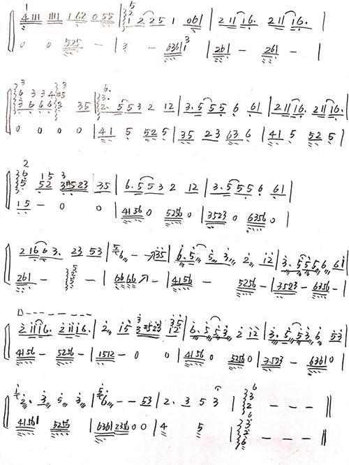 《踏山河》古筝纯筝版简谱 猫头_古筝_我家茶院自由行