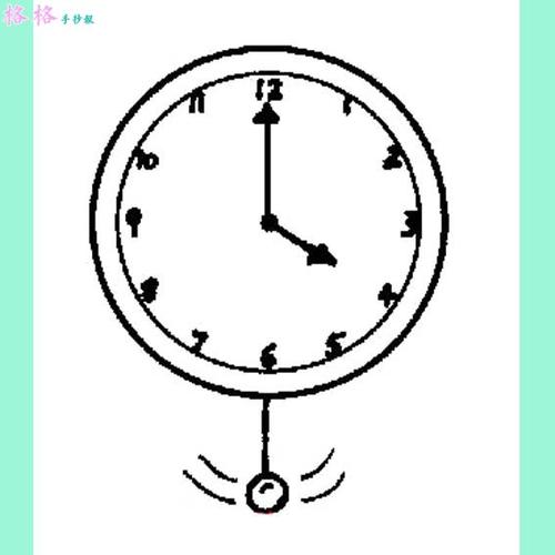 儿童画钟表图画简笔画
