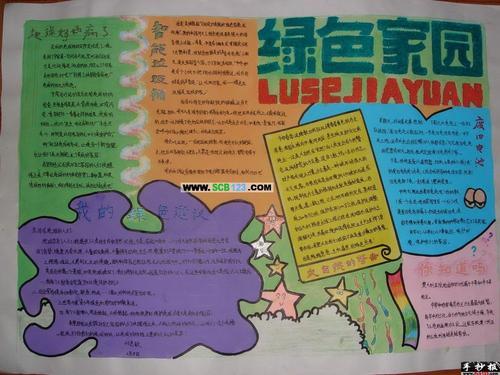居民生活社区分布图手抄报 社区手抄报