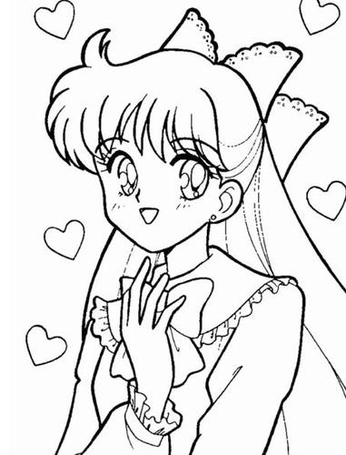 美丽的少女简笔画 小女孩简笔画