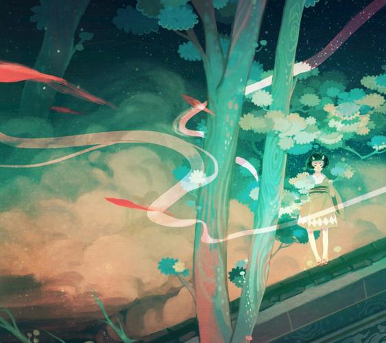 梦境女孩 oppo壁纸