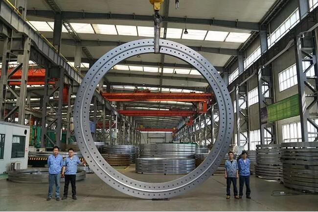 3mw风电法兰,其中t型法兰外径超6m,边宽近600mm,净重超10吨