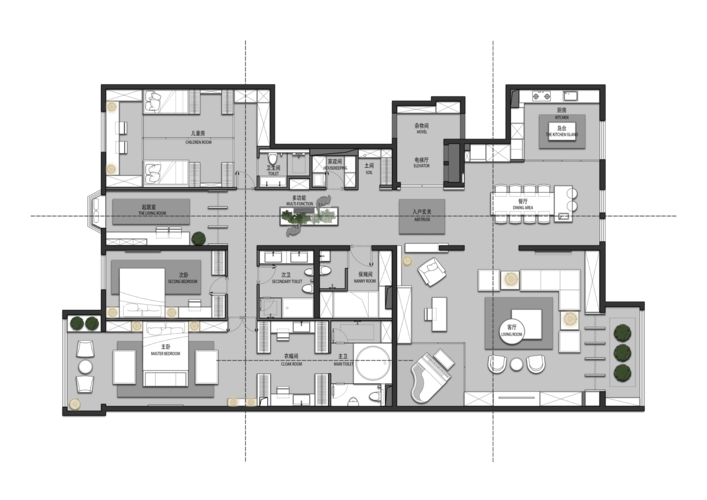 平面图 面积:300平米 位置:北京