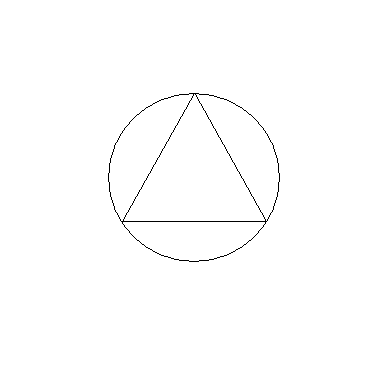 怎么算圆的内接等边三角形