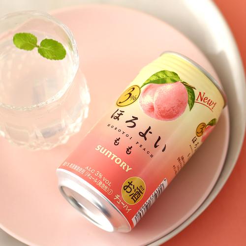 三得利horoyoi和乐怡微醺鸡尾酒 日本进口桃子酒 白桃味350ml*6罐