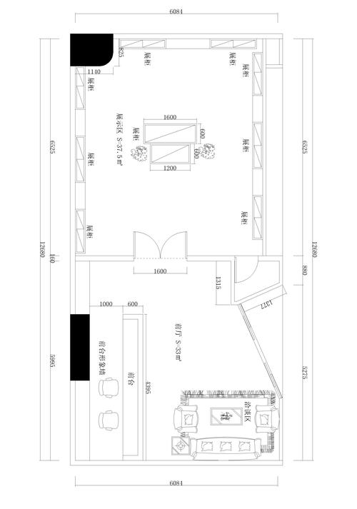 鞋店设计图平面图