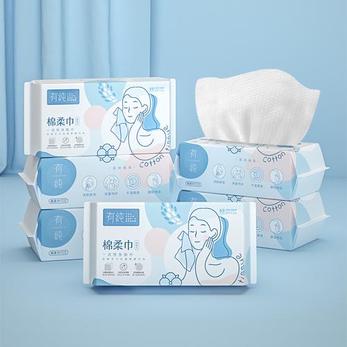 有纯旗舰店一次性宝宝用无菌棉柔巾3大包