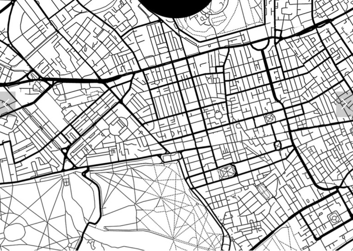 ps如何制作黑白线条地图