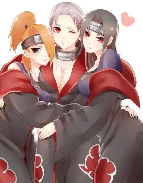 晓组织秘密相册:鼬神变成女性美翻天,飞段不信邪神改信化妆品