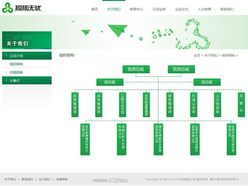 dedecms清新大气的企业网站模板
