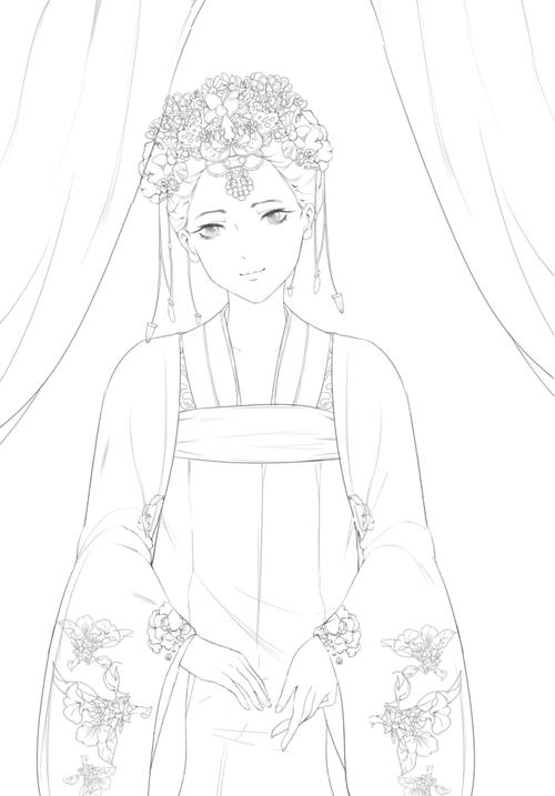 铅笔线描古风美人画法试试吗