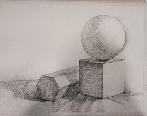 美术基础素描几何体,绘画步骤