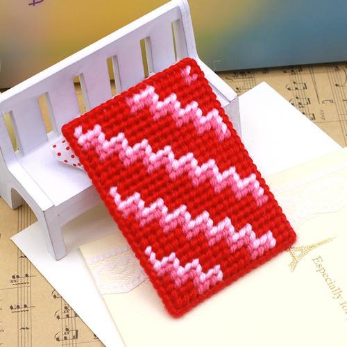 3d十字绣套件立体绣加粗毛线绣公交银行卡套手工课diy
