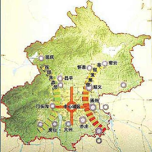 到了2004年左右,在《北京市城市总体规划(2004-2020年)》中,规划了11
