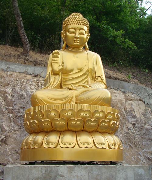 经典铜佛像 如来佛祖雕像 厂家直销 铸铜大型寺庙铜雕 fftds-996