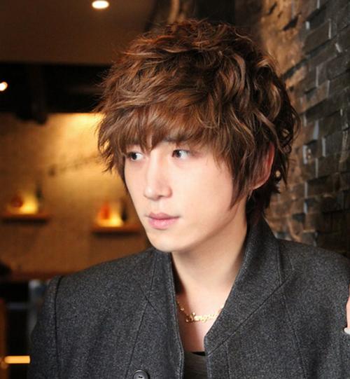 男生长刘海发型图片潮男韩式长刘海发型