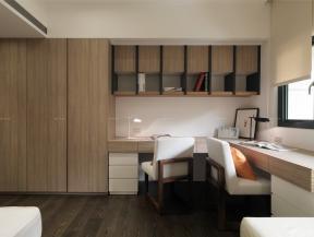 2021简约实木转角书桌效果图