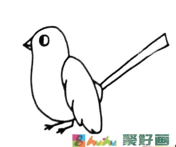 6款简单的喜鹊简笔画图片怎么画简笔画教程