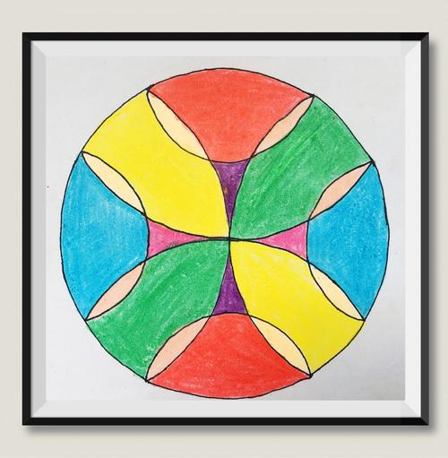 用圆形设计美丽的图案