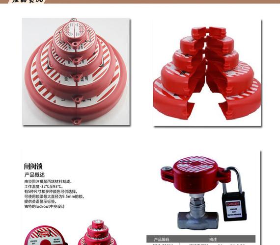工业管理安全阀门锁具 管道阀门锁 门阀锁