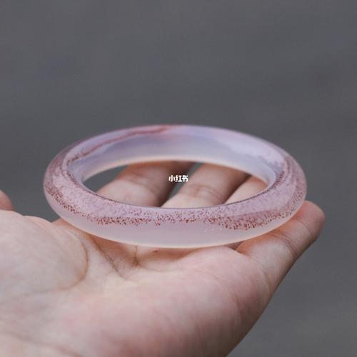 红朱砂淡紫底玛瑙玉髓手镯～_手镯_玛瑙_东埔玛瑙村自由行热门攻略