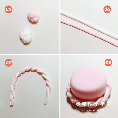 超轻粘土生日蛋糕制作教程