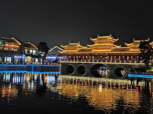 广西崇左太平古城夜景