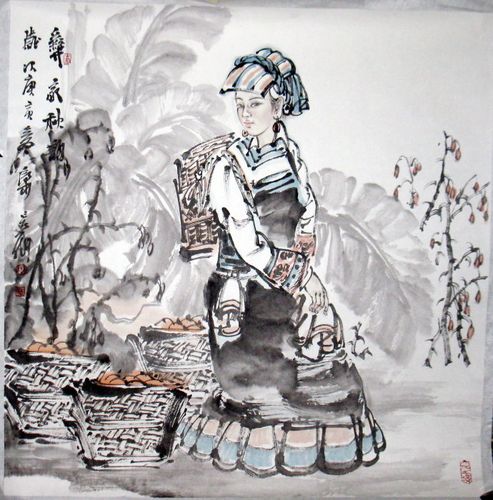 栾长征人物斗方