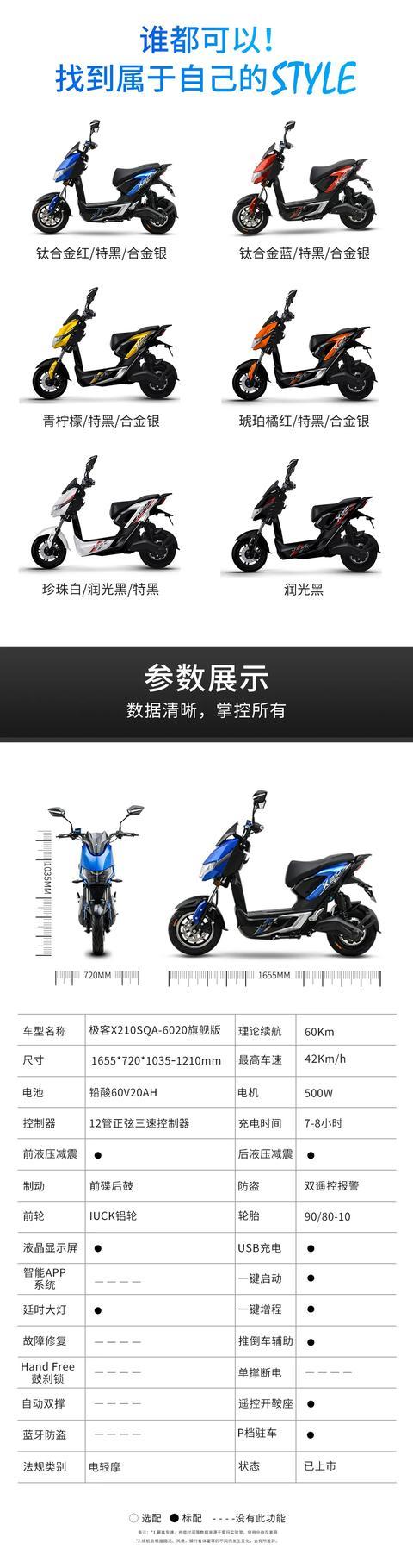 最高时速42kmh续航60km爱玛极客x210挺适合年轻人