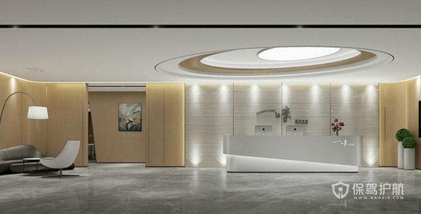 开放式办公室接待区装修效果图