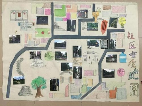 社区孩子绘制的安全地图.图片来源:广州启创