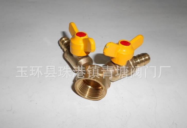 铜阀门,阀门厂家,玉环阀门,双叉内外牙煤气阀,三通燃气阀