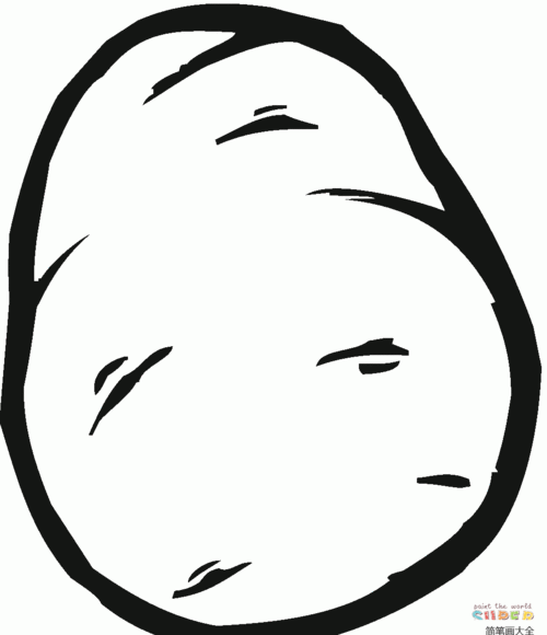 土豆怎么画_日常用品简笔画_简笔画大全