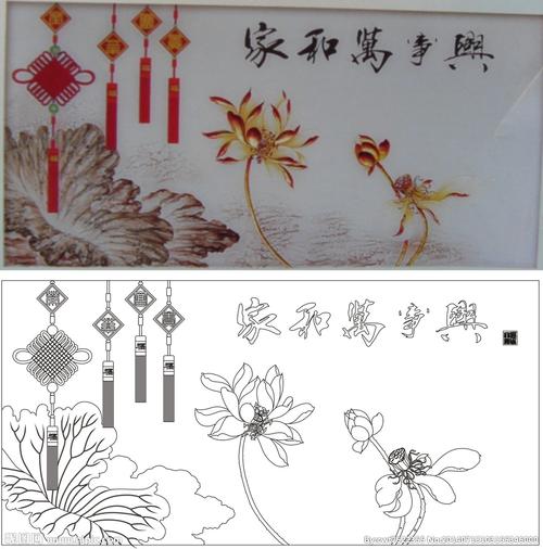 家和万事兴设计图__绘画书法_文化艺术_设计图库_昵图