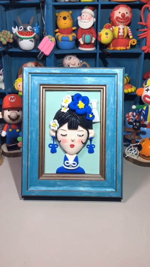 中国风粘土手工_中国风_粘土_相框_diy手工制作_家居家装_家居装饰