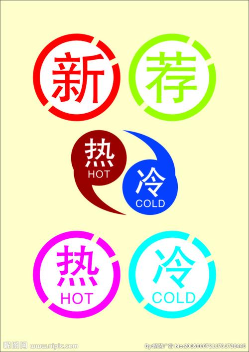 饮品常用标识 冷热牌图片