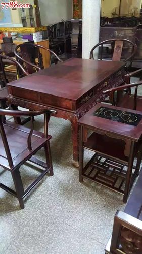 刚成品小叶紫檀茶桌七_其他木艺家具_景荣轩【7788