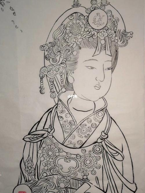 工笔画.白描_工笔画_绘画_画画_文化_绘画