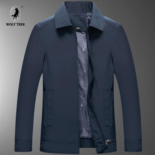 七匹狼国际公司授权wolftrek外套男休闲商务干部领导上衣服装中老年人