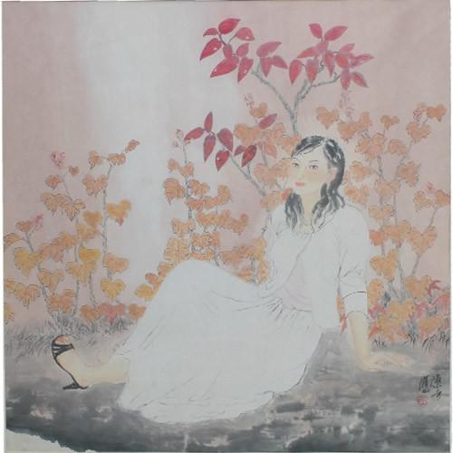 国画|人物画陈方|实力派画家陈方