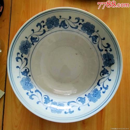 罗庄镇青花缠枝莲纹大海碗_青花瓷_汇友藏收阁【7788