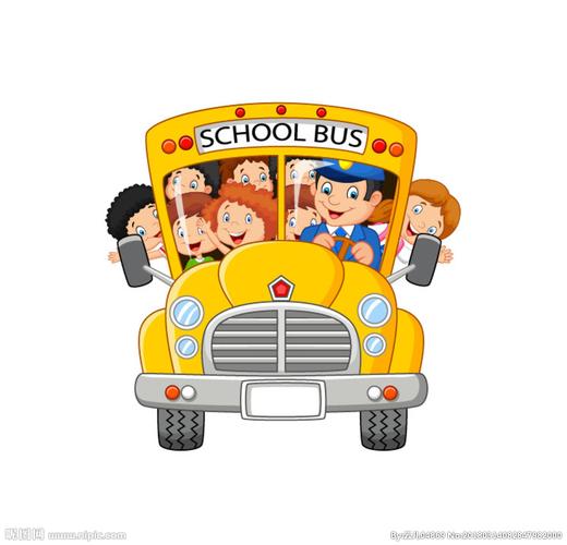 卡通校车图片