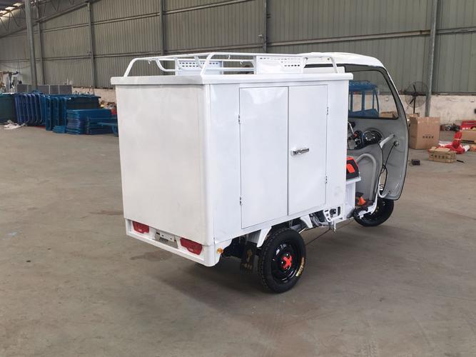 定做快递车全封闭式车厢定制logo货运拉货专用电动三轮车 举报