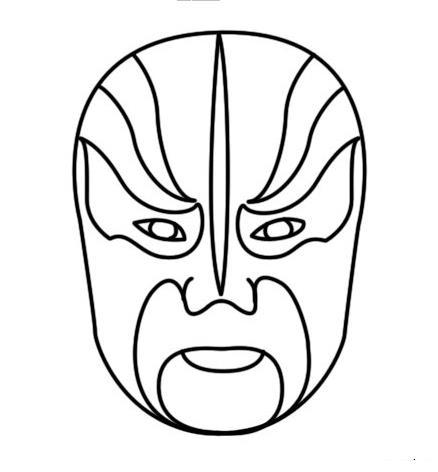 京剧脸谱的简笔画图片,教你如何轻松画脸谱