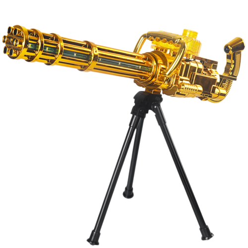 旋转黄金加特林电动发光声音m249大菠萝玩具儿童吃鸡游戏同款玩具炫彩