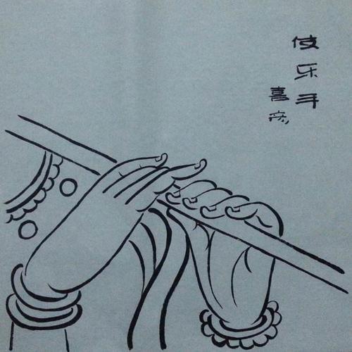 拍摄美姿之敦煌壁画手姿鉴赏95 敦煌壁画中佛像的手