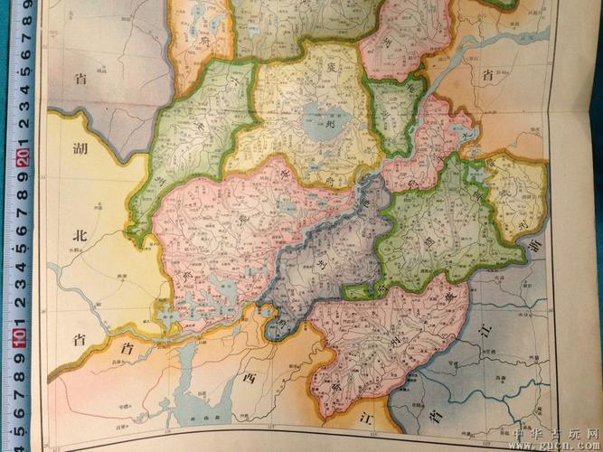 清代地图光绪32年安徽地图下设庐州府安庆府广德州和州等13个府州