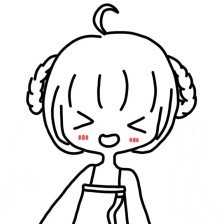 戴口罩人物头像简笔画