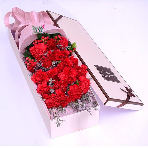礼盒送花厦门花店速递康乃馨花束母亲节鲜花同城鲜花速递(同城)