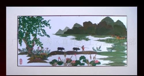 供应押花工艺品山水风景画家居装饰挂饰sk14c-22